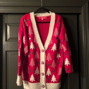 Red Christmas Tree Sweater